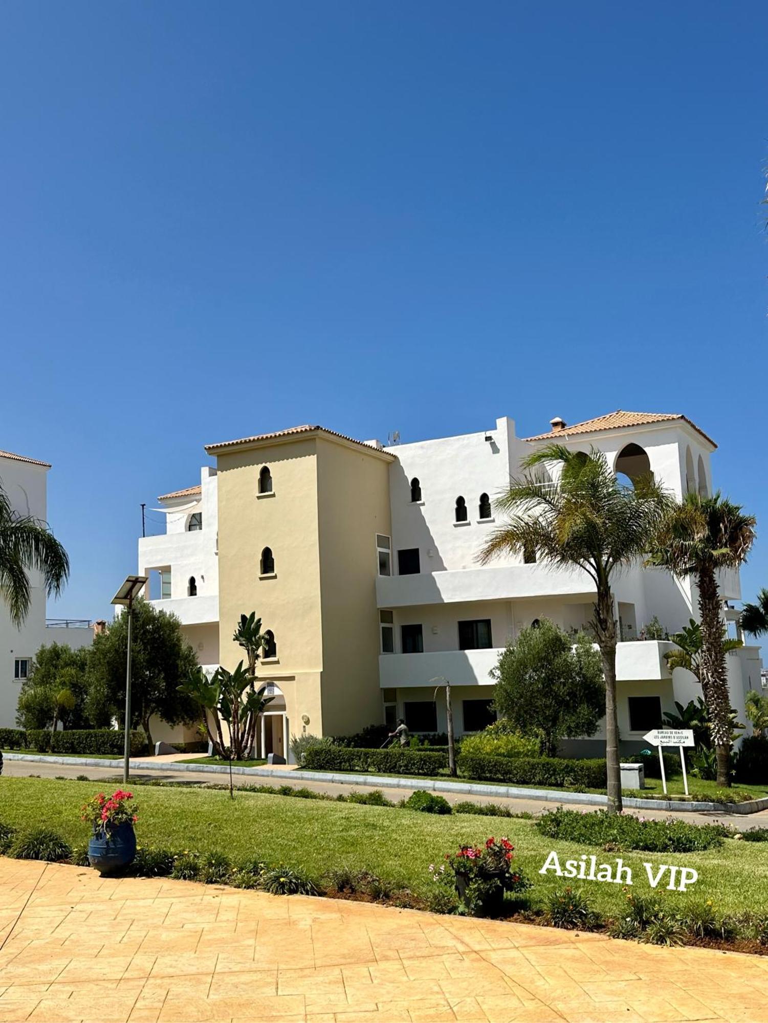 Asilah Vip - Haut Standing - Vue Mer - Piscines - Plage A 5 Minute - Garage Privee - Acces Pmr Eksteriør billede